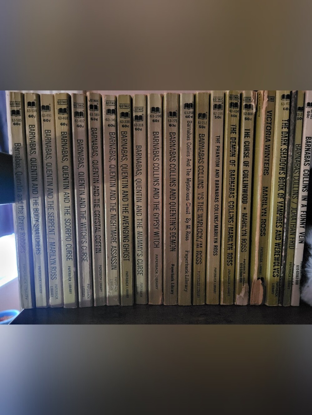 Vintage Paperback BARNABAS COLLINS Book Set